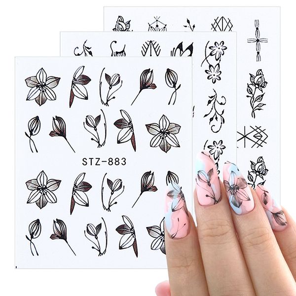 stickers & decals black floral nail water transfer flowers leaves decorations designs art sliders manicure
stickers & decals black floral nail water transfer flowers leaves decorations designs art sliders manicure