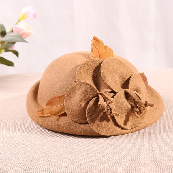 stingy brim hats female winter australia wool vintage floral autumn flower beret hat british elegant girlfriend gift, Blue;gray
stingy brim hats female winter australia wool vintage floral autumn flower beret hat british elegant girlfriend gift, Blue;gray