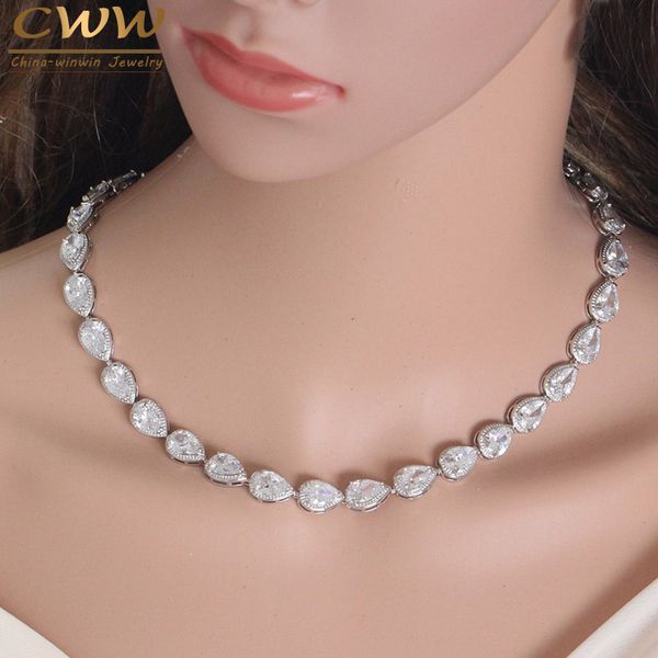 chokers cwwzircons brand classic white gold color big cubic zirconia tennis necklace for women luxury cz party accessories cp001, Golden;silver
chokers cwwzircons brand classic white gold color big cubic zirconia tennis necklace for women luxury cz party accessories cp001, Golden;silver