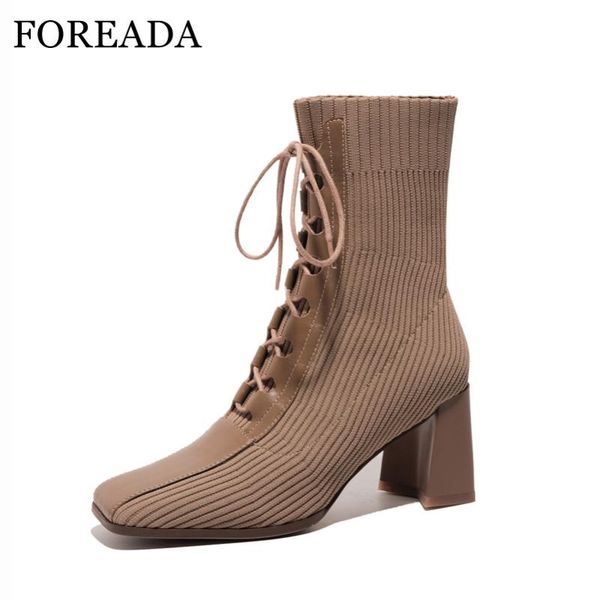 foreada ankle boots real leather high heel woman boots lace up block heel shoes square toe female short autumn winter 39, Black
foreada ankle boots real leather high heel woman boots lace up block heel shoes square toe female short autumn winter 39, Black