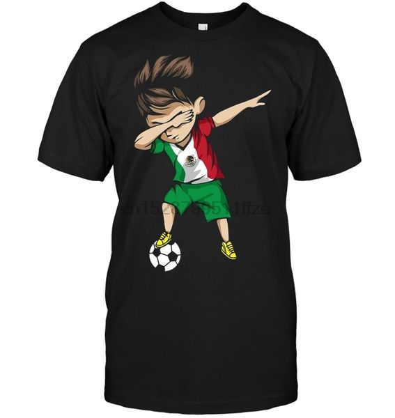 dabbing soccer boy mexico jersey - mexican football t-shirt