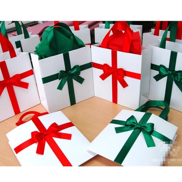 elegant holiday gift bag with satin ribbon and bow any color of ribbon white and green elegant welcome gift paper bags
elegant holiday gift bag with satin ribbon and bow any color of ribbon white and green elegant welcome gift paper bags
