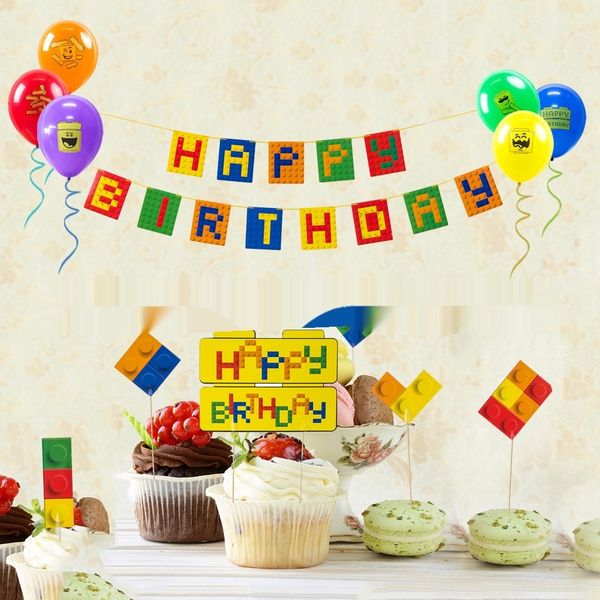 children's party layout lego building blocks theme decoration la citi string latex cake card building block balloon cake balloon set lf
children's party layout lego building blocks theme decoration la citi string latex cake card building block balloon cake balloon set lf