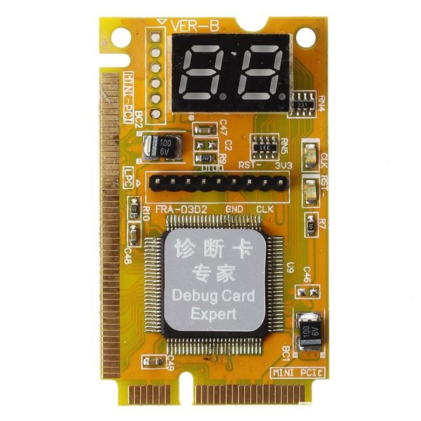 networking networking tools 2-digit mini pci/pci-e lpc post tester diagnostics debug card adapter analyzer for notebook lapcomputer
