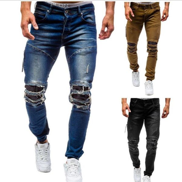 fashion leisure long trousers men's cotton tide jeans denim trousers casual straight jeans men wash bottoms, Blue
fashion leisure long trousers men's cotton tide jeans denim trousers casual straight jeans men wash bottoms, Blue