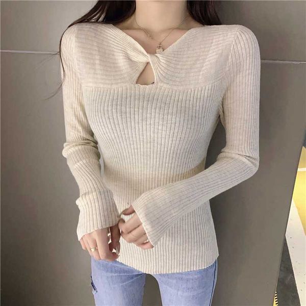 women's sweaters 2021 autumn long-sleeved sweater careful machine cross-cut bottoming shirt pullover temperament inside, White;black
women's sweaters 2021 autumn long-sleeved sweater careful machine cross-cut bottoming shirt pullover temperament inside, White;black