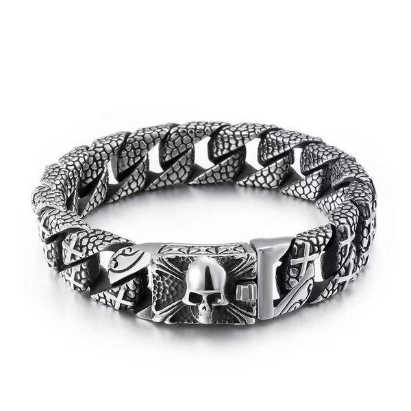 316 stainless steel biker skull cool men.s charms bracelet for men.s jewelry, Golden;silver
316 stainless steel biker skull cool men.s charms bracelet for men.s jewelry, Golden;silver