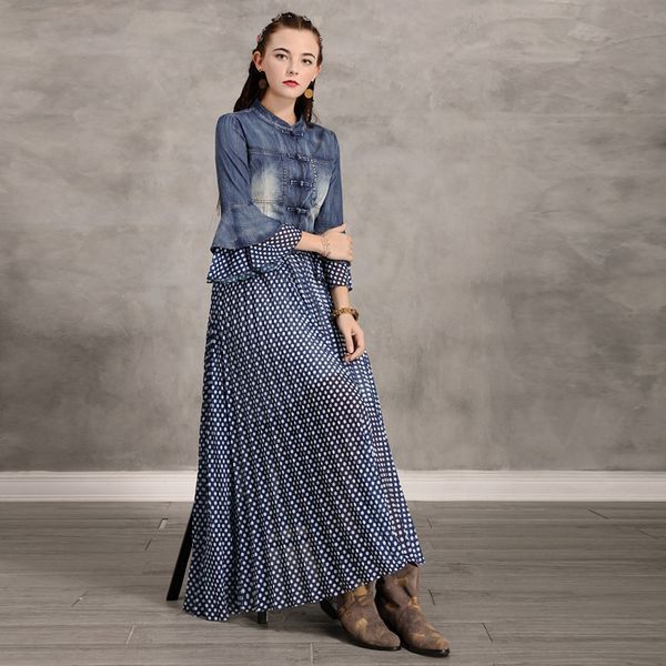 women's 2020 summer new stitching horn denim polka dot trumpet 82185 women's 2020 summer new stitching dresshorn dressdenim dress, Black;gray
women's 2020 summer new stitching horn denim polka dot trumpet 82185 women's 2020 summer new stitching dresshorn dressdenim dress, Black;gray