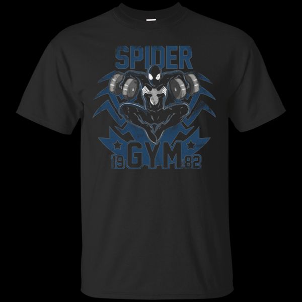 printed men t shirt cotton tshirt spider gym o-neck short-sleeve women t-shirt