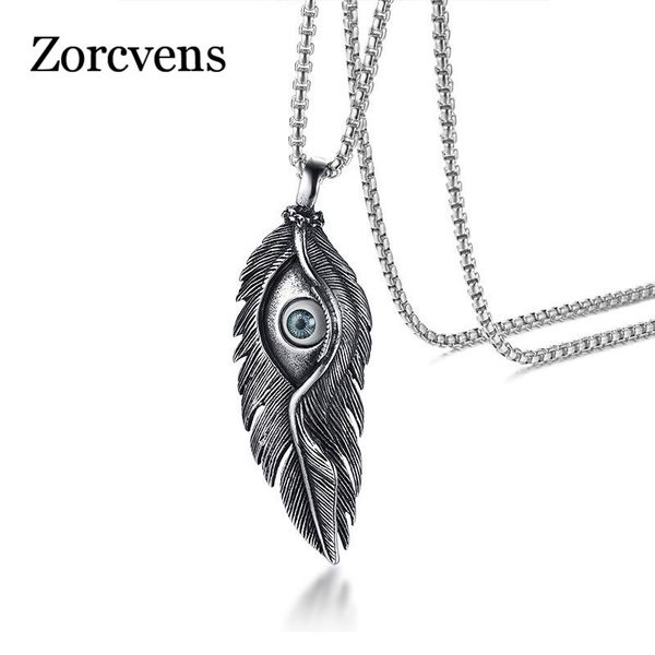 modyle mens punk feather style vintage silver color stainless steel pendant necklace 
modyle mens punk feather style vintage silver color stainless steel pendant necklace