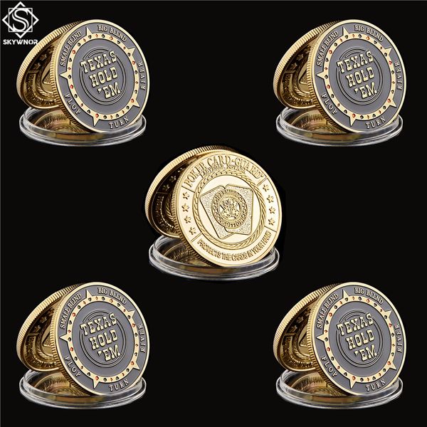 5pcs chip craft usa texas hold'em flop turn river big small blind poker chip guards card good luck gold plated challenge coin
5pcs chip craft usa texas hold'em flop turn river big small blind poker chip guards card good luck gold plated challenge coin