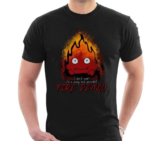 fire demon calcifer howls moving castle men's t shirt 2018 fashion 100% cotton slim fit 032754 
fire demon calcifer howls moving castle men's t shirt 2018 fashion 100% cotton slim fit 032754