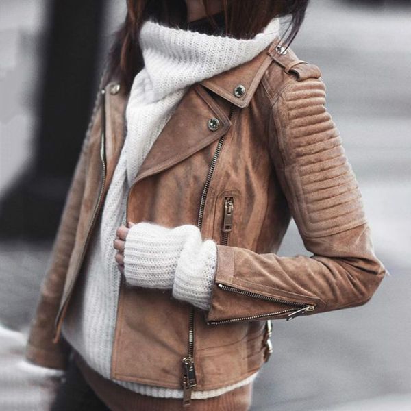 new autumn women's cardigan inclined zipper short flannelette simple handsome motorcycle jacket slim show thin coat retro, Black;brown
new autumn women's cardigan inclined zipper short flannelette simple handsome motorcycle jacket slim show thin coat retro, Black;brown