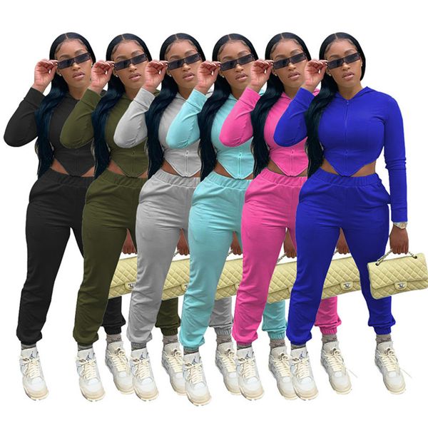 plus size 2x fall winter women designer two piece set strechy tracksuits long sleeve jacket crop pants plain outfits jogger suit 3864, Black;gray
plus size 2x fall winter women designer two piece set strechy tracksuits long sleeve jacket crop pants plain outfits jogger suit 3864, Black;gray