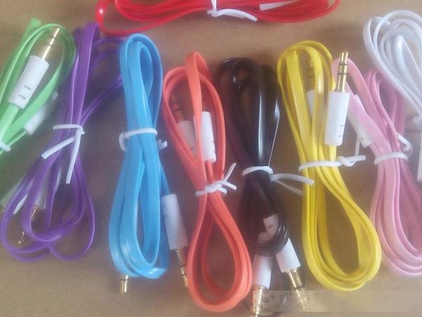 3.5mm stereo audio aux cable flat noodel wire cords jack male to male m m 1m 3ft for mobile phone 200pcs/lot
3.5mm stereo audio aux cable flat noodel wire cords jack male to male m m 1m 3ft for mobile phone 200pcs/lot