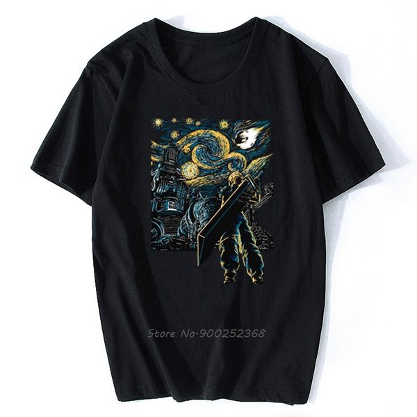 cloud strife starry night video game t-shirt starry remake cotton soft digital print t shirt men o-neck tees streetwear
cloud strife starry night video game t-shirt starry remake cotton soft digital print t shirt men o-neck tees streetwear