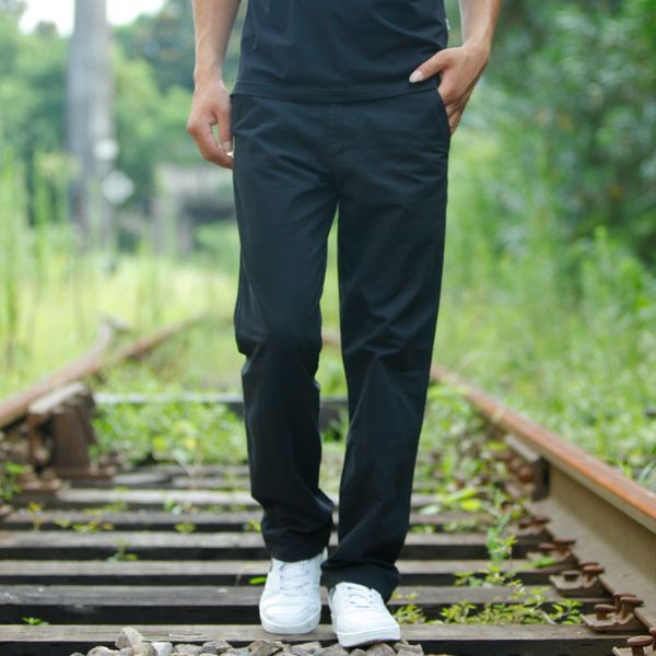 men's pants casual elastic spring and autumn pure cotton multi-pocket overalls army long, Black
men's pants casual elastic spring and autumn pure cotton multi-pocket overalls army long, Black