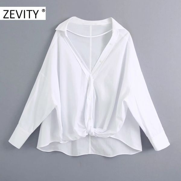 women's blouses & shirts zevity women fashion breasted hem knotted loose smock office ladies batwing sleeve poplin chic blusas ls7091, White
women's blouses & shirts zevity women fashion breasted hem knotted loose smock office ladies batwing sleeve poplin chic blusas ls7091, White