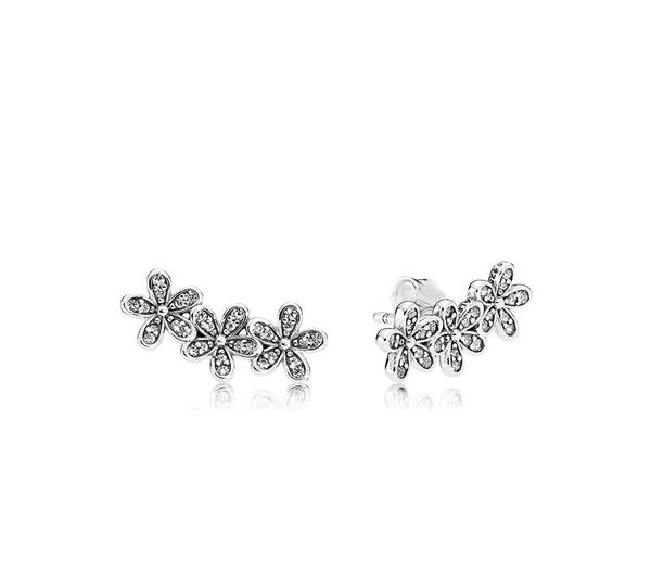 authentic 925 sterling silver flowers earring with box logo signature with crystal for pandora jewelry stud earring women's00, Golden;silver
authentic 925 sterling silver flowers earring with box logo signature with crystal for pandora jewelry stud earring women's00, Golden;silver