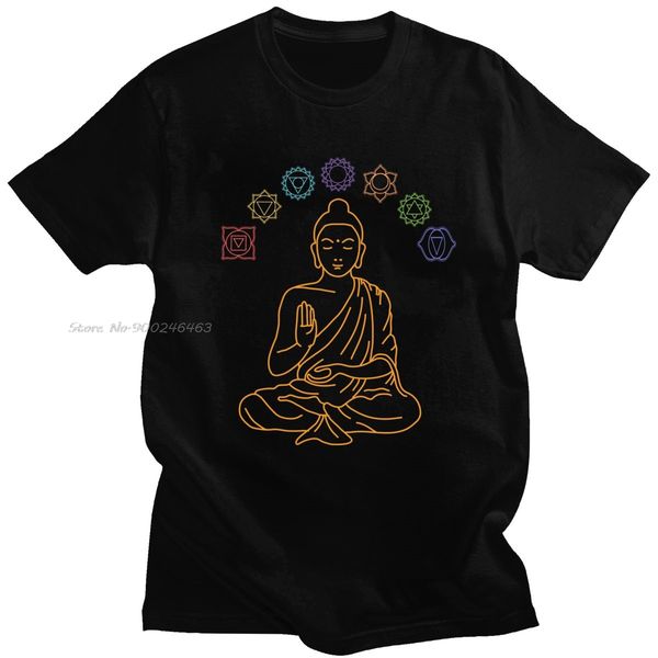 seven chakras meditating buddha t shirt men cotton graphic t-shirt o-neck short sleeve buddhism mandala tee 
seven chakras meditating buddha t shirt men cotton graphic t-shirt o-neck short sleeve buddhism mandala tee