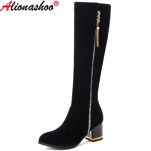 aliona shoo knee high boots women new design fur warm winter shoes women fashion high heel thigh boots long woman footwear, Black
aliona shoo knee high boots women new design fur warm winter shoes women fashion high heel thigh boots long woman footwear, Black