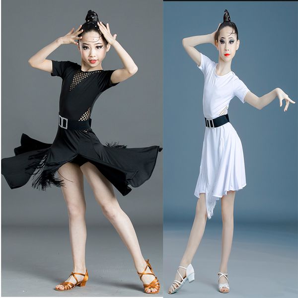 children's latin dance skirt tassel girl practice clothes professional competition examination dance ballroom tango costume, Black;red
children's latin dance skirt tassel girl practice clothes professional competition examination dance ballroom tango costume, Black;red