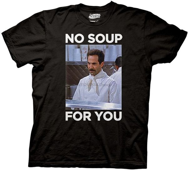seinfeld no soup for you black t-shirt
seinfeld no soup for you black t-shirt