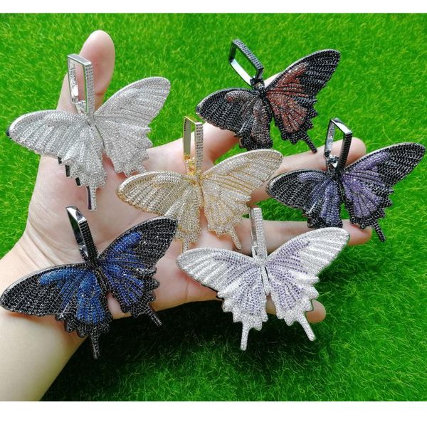 chains 6 colors big size brass cz multicolor butterfly pendants men and women hip hop necklace jewelry gift cn119a, Silver
chains 6 colors big size brass cz multicolor butterfly pendants men and women hip hop necklace jewelry gift cn119a, Silver