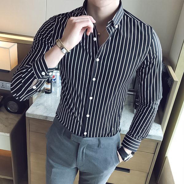 men's dress shirts striped shirt 2021 button-down collar cotton long sleeve business smart casual clothing 4xl cs56, White;black
men's dress shirts striped shirt 2021 button-down collar cotton long sleeve business smart casual clothing 4xl cs56, White;black