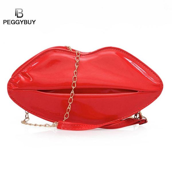 women red lips clutch bag pu leather chain shoulder bag ladies bolsa evening lips shape purse dropshipping
women red lips clutch bag pu leather chain shoulder bag ladies bolsa evening lips shape purse dropshipping