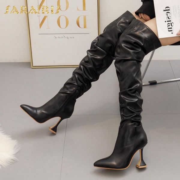 sarairis мода новые ppointed toe sexy странный стиль более колено сапоги женские туфли zipper сжатый высоких каблуках обувь женская, Black
sarairis мода новые ppointed toe sexy странный стиль более колено сапоги женские туфли zipper сжатый высоких каблуках обувь женская, Black