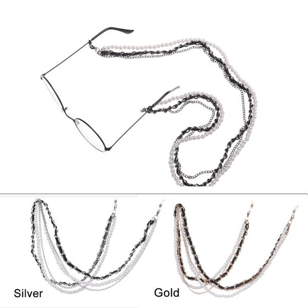 1pc luxury multi-layered pearl glasses chain sunglasses reading lanyard glasses necklace women fashion eye wear accessories, Silver
1pc luxury multi-layered pearl glasses chain sunglasses reading lanyard glasses necklace women fashion eye wear accessories, Silver