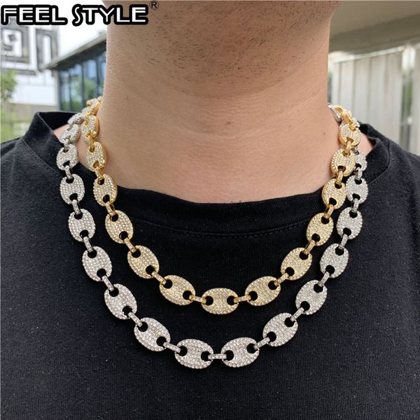 multicolour coffee iced out alloy bean pig nose rhinestone necklace charm link chain bling necklaces for men hip hop jewelry, Silver
multicolour coffee iced out alloy bean pig nose rhinestone necklace charm link chain bling necklaces for men hip hop jewelry, Silver