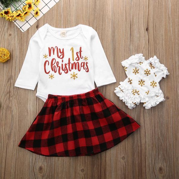 clothing sets pudcoco born baby girl clothes my 1st christmas letter print long sleeve romper plaids mini skirt 3pcs set, White
clothing sets pudcoco born baby girl clothes my 1st christmas letter print long sleeve romper plaids mini skirt 3pcs set, White