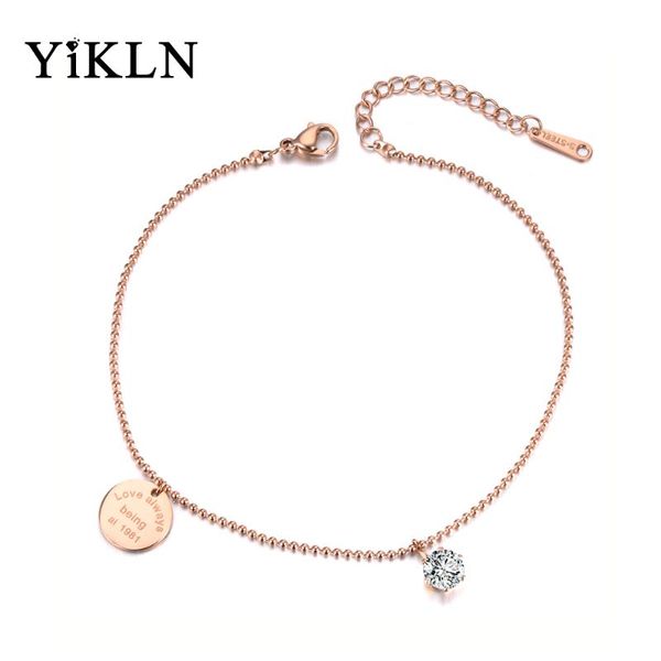 charm bracelets yikln trendy love tag cz crystal for women stainless steel link & chain bracelet summer vacation yb19041, Golden;silver
charm bracelets yikln trendy love tag cz crystal for women stainless steel link & chain bracelet summer vacation yb19041, Golden;silver