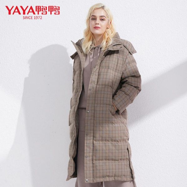 yaya long warm down jacket women winter warm hooded female turndown collar coat, Black
yaya long warm down jacket women winter warm hooded female turndown collar coat, Black