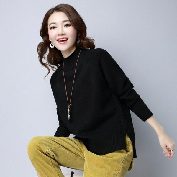 minimalist tricot sweater women winter warm soft pullover plain knitwear black white purple camel knitted jumper woman jersey, White;black
minimalist tricot sweater women winter warm soft pullover plain knitwear black white purple camel knitted jumper woman jersey, White;black
