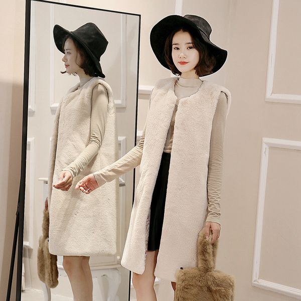 women's fur & faux fashion autumn winter women long vest coats vests ladies warm thick cotton waistcoat jacket plus size 3xl ab1635, Black
women's fur & faux fashion autumn winter women long vest coats vests ladies warm thick cotton waistcoat jacket plus size 3xl ab1635, Black