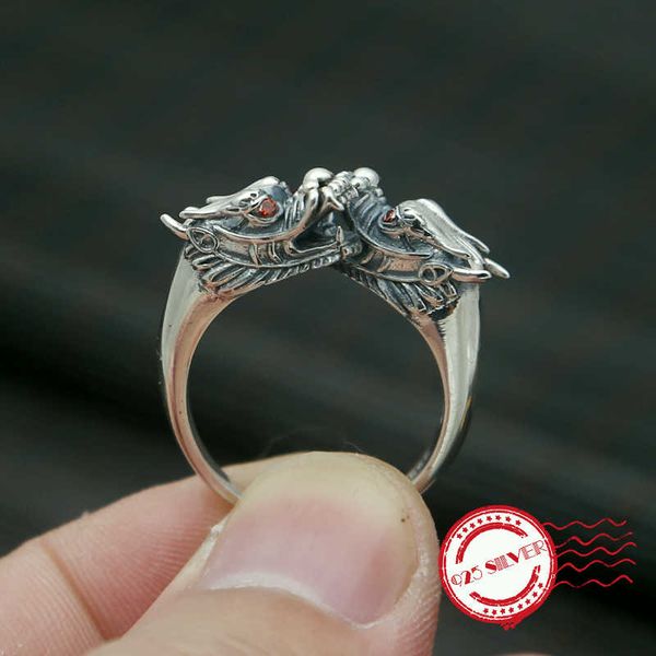 cluster rings s925 sterling silver men's ring personality retro fashion jewelry double head shape styling couple gift 2021, Golden;silver
cluster rings s925 sterling silver men's ring personality retro fashion jewelry double head shape styling couple gift 2021, Golden;silver