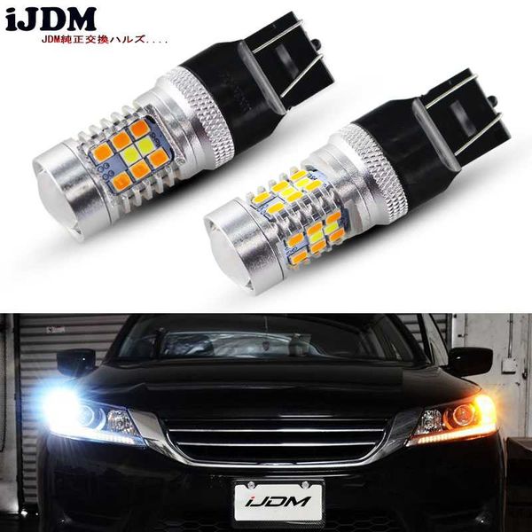 ijmd bay15d led car 7443 led bulb 3157 white/amber switchback bulbs for driving/parking lights and turn signal lights
ijmd bay15d led car 7443 led bulb 3157 white/amber switchback bulbs for driving/parking lights and turn signal lights