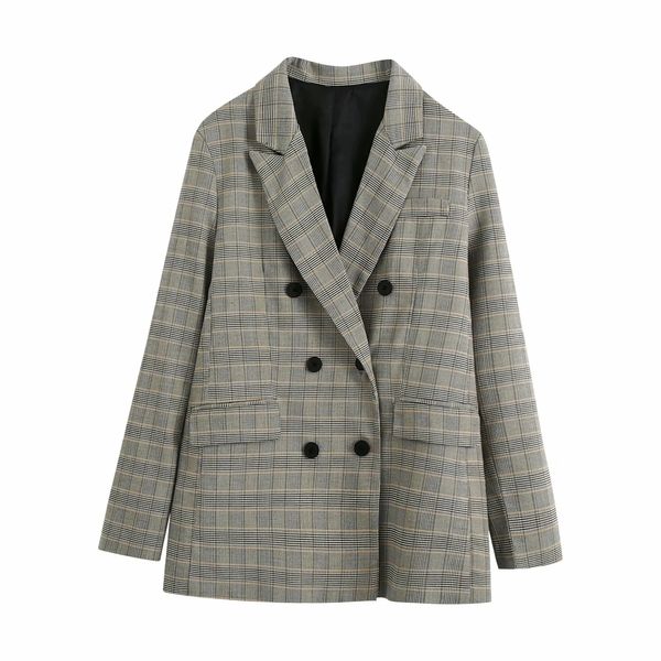 2020 fashion clothing long sleeve new women jackets outerwear coats the new fall women's loose plaid blazer, Black;brown
2020 fashion clothing long sleeve new women jackets outerwear coats the new fall women's loose plaid blazer, Black;brown