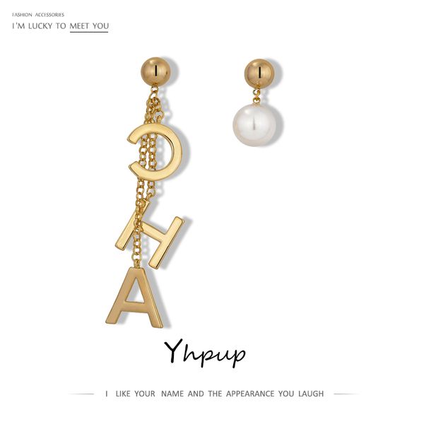yhpup brand letter asymmetry drop dangle earrings statement simulated pearls geometric long earrings for women boucle d'oreille, Silver
yhpup brand letter asymmetry drop dangle earrings statement simulated pearls geometric long earrings for women boucle d'oreille, Silver