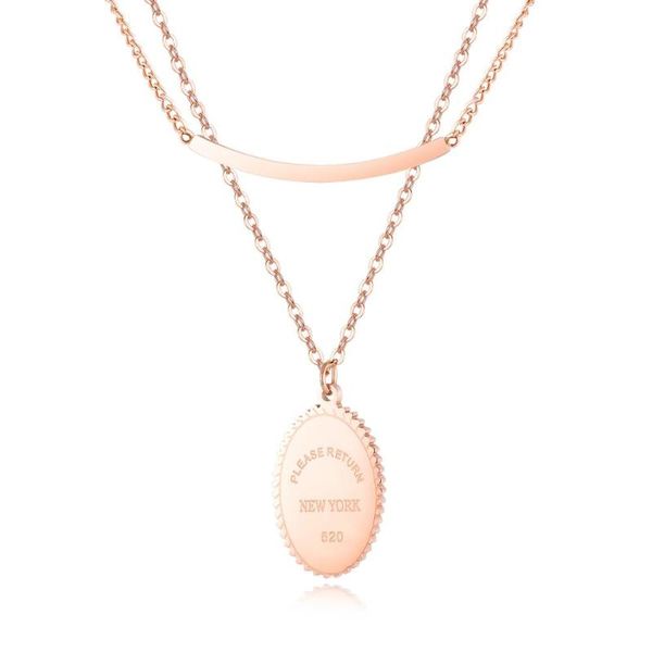 pendant necklaces stainless steel double-layer cross-border fashion clavicle necklace female circular letter chain accessories, Silver
pendant necklaces stainless steel double-layer cross-border fashion clavicle necklace female circular letter chain accessories, Silver