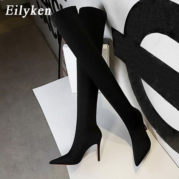 eilyken sexy elastic длинные носки тонкий стиль над коленом boots женщины моды stretch остроконечных toe шпильки партия насосы обувь, Black
eilyken sexy elastic длинные носки тонкий стиль над коленом boots женщины моды stretch остроконечных toe шпильки партия насосы обувь, Black