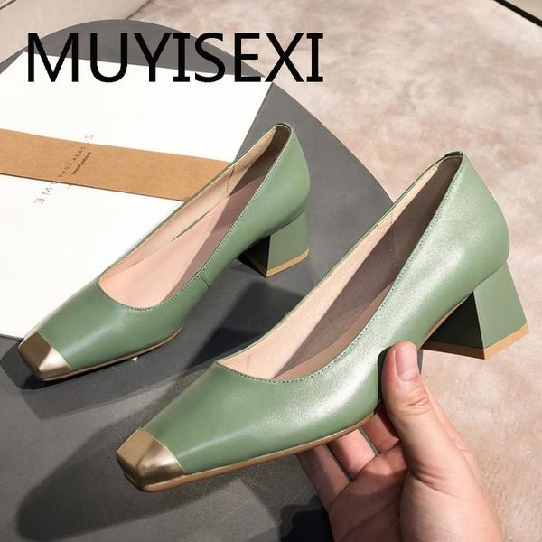 green 4.5cm high heels metal square toe women pumps genuine leather slip on basic women shoes apricot plus size quj03 muyisexi, Black
green 4.5cm high heels metal square toe women pumps genuine leather slip on basic women shoes apricot plus size quj03 muyisexi, Black