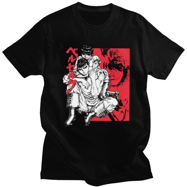 fashion japanese anime berserk t shirt men 100% cotton guts t-shirt short sleeve manga gattsu tee slim fit clothing merch gift
fashion japanese anime berserk t shirt men 100% cotton guts t-shirt short sleeve manga gattsu tee slim fit clothing merch gift