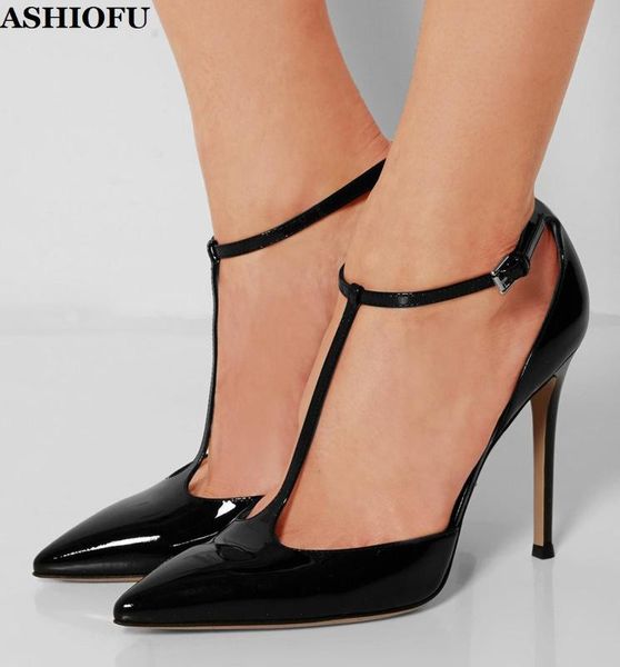 ashiofu new wholesale handmade women's high heel pumps t-strap pointy party dress shoes daily wear evening fashion court shoes, Black
ashiofu new wholesale handmade women's high heel pumps t-strap pointy party dress shoes daily wear evening fashion court shoes, Black