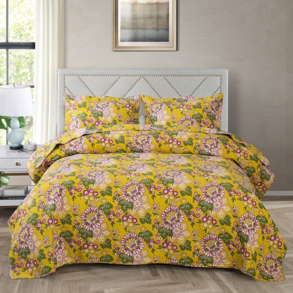 comforters & sets chausub cotton bedspreads for bed quilt set 3pcs yellow quilts cover pillowcase king queen size coverlet quilted blanket
comforters & sets chausub cotton bedspreads for bed quilt set 3pcs yellow quilts cover pillowcase king queen size coverlet quilted blanket