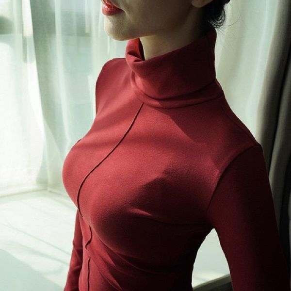 soft sweater women korean style skinny winter turtleneck sweater women bodycon basic pullover women long sleeve pull femme top, White;black
soft sweater women korean style skinny winter turtleneck sweater women bodycon basic pullover women long sleeve pull femme top, White;black