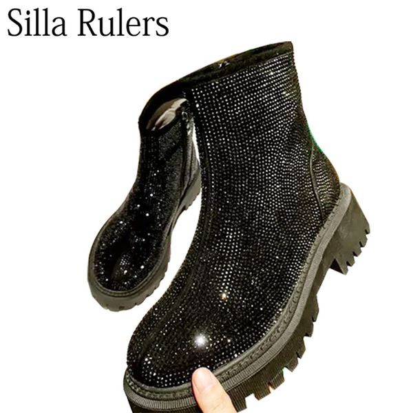 boots silla rulers round toe bling rhinestone ankle woman low heels zip motorcycle for black knight
boots silla rulers round toe bling rhinestone ankle woman low heels zip motorcycle for black knight